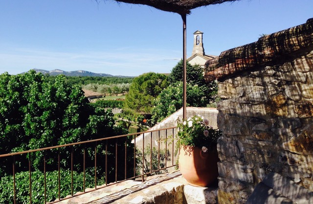 Village house with garden and terrace with view
