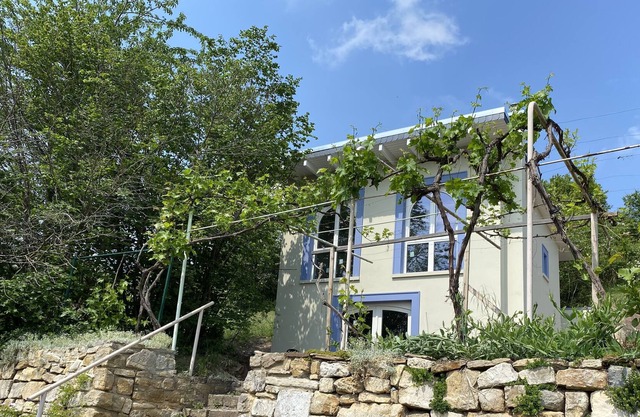 Vineyard house with water views