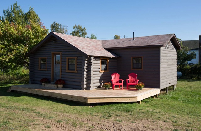 Cabin Hideaway Vintage Log ... Situadas en el casco!