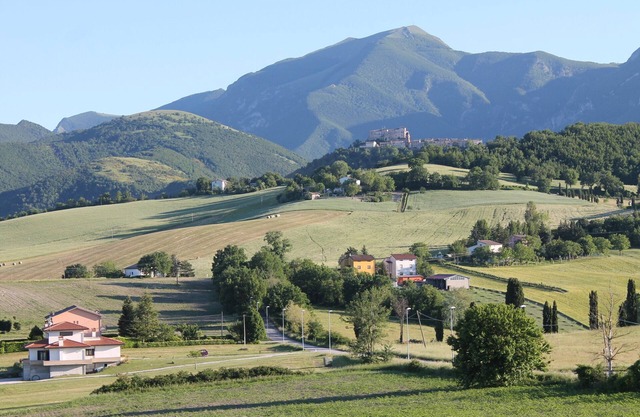 Mansarda Viti - Vista del castillo de Frontone