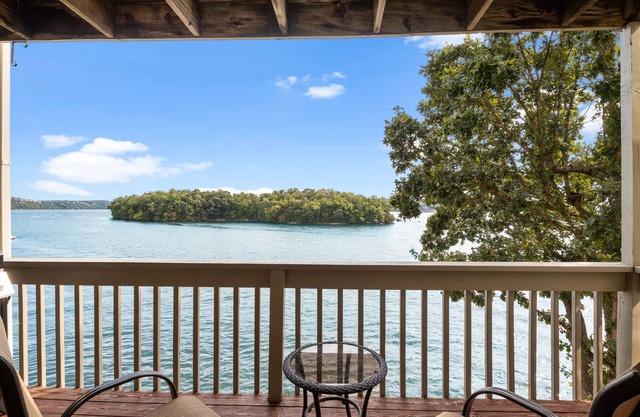 Wake-up to great views of Hawk Island & the main channel in this condo.