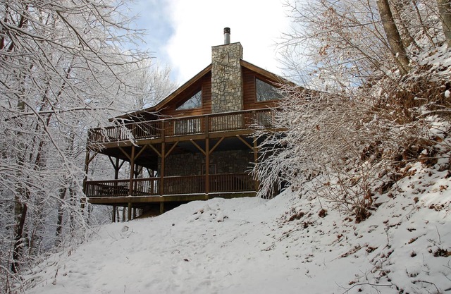 Walch Creekside Retiro Log Cabin in the Smoky Mountatins Maggie Valley Carolina del Norte