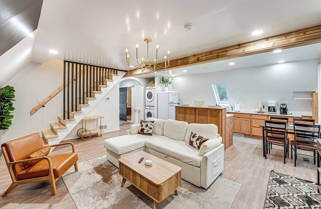 Walk to Fox Lake: Pet-Friendly A-Frame w/ Fire Pit