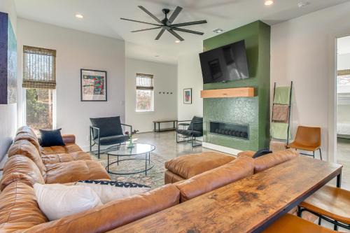 Walk to Lake Home with Game Room in Medicine Park!