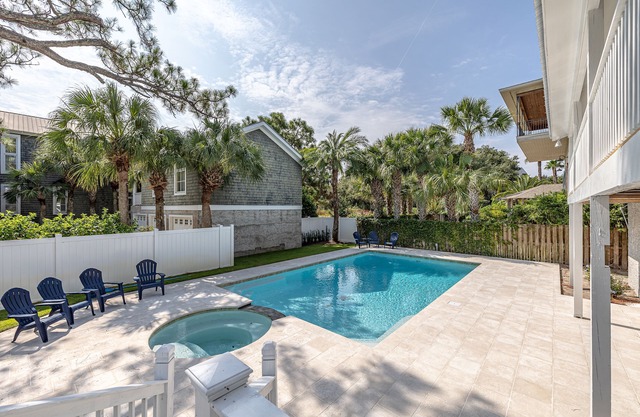 Walk to the Beach from this renovated home with new pool!