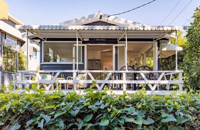 Bryce Street Beach House con vistas a la playa de Moffat