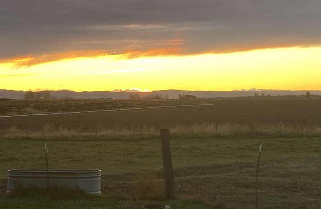 Watch the sunrise and sunset in a large country space.