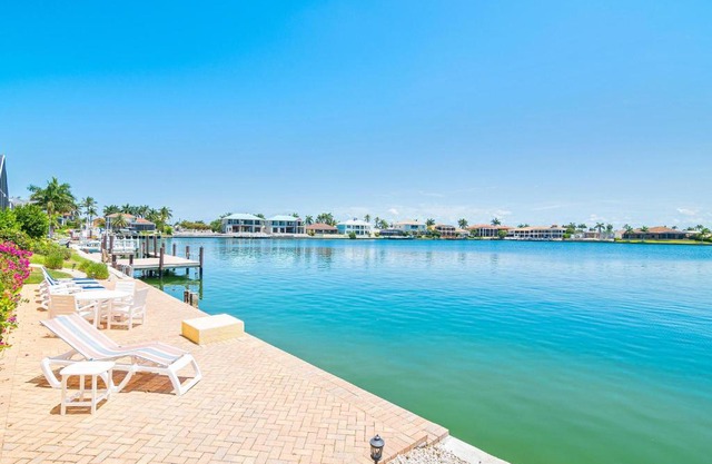 Waterfront home with pool, spa and 2nd floor balcony