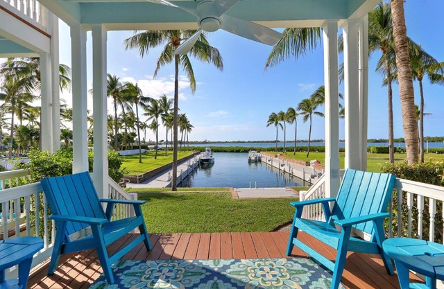 Waterfront luxury Villa 43 with spectacular sunset views and boat slip townhouse