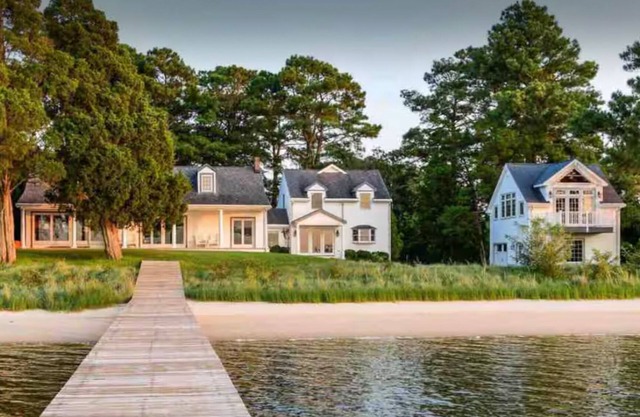 Waterfront Retreat with private beach and dock