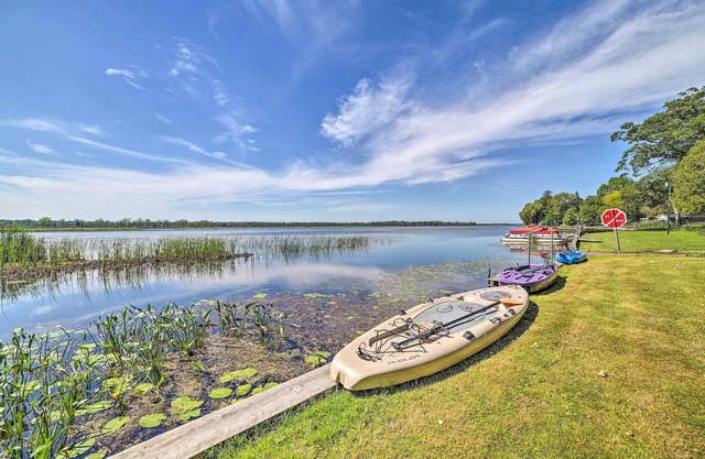 Waterfront Tawas Lake Retreat w/ Fire Pit!