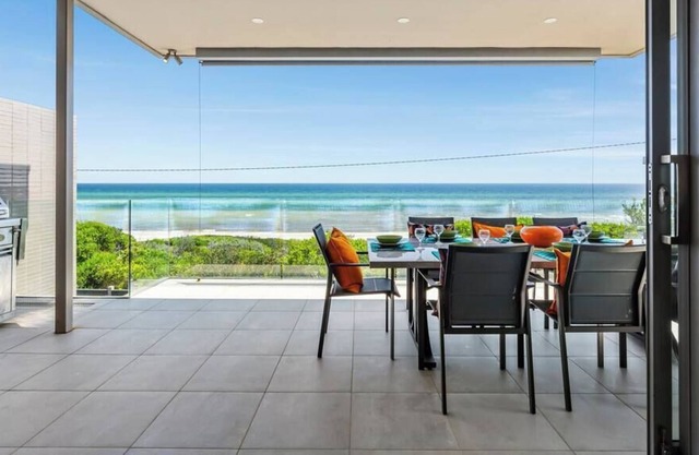 Water views and beachfront access