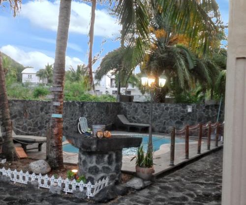 Welcoming villa with sea, mountain, and garden views