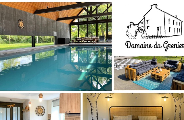 El Bienestar en Bretaña, piscina, spa, sauna. Un #egl sala de terraza privada