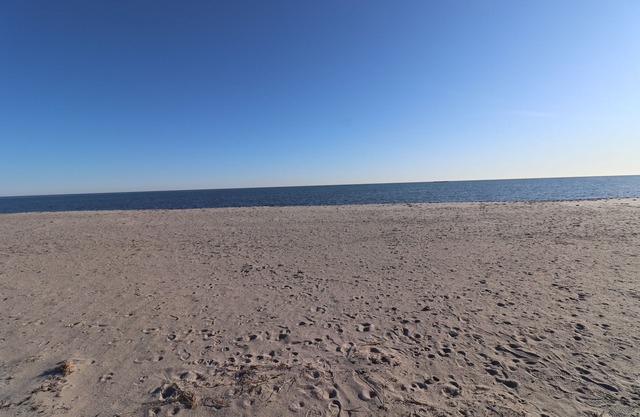 A pie de la playa de West Dennis
