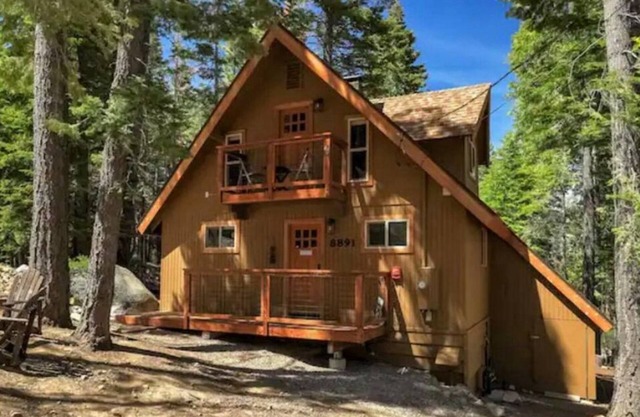 West Shore Tahoe 3-bedroom cabin with hot tub, private beach, fenced, pets ok!