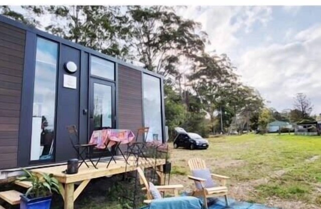 White Jacaranda Tiny House by Tiny Away