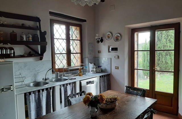 Casa de vacaciones privada con WIFI, terraza, vista panorámica, cerca de Montepulciano