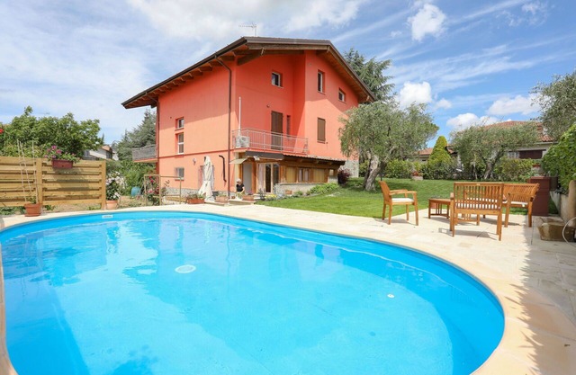 Casa de vacaciones con A/C, piscina privada, WIFI, TV, patio, vista panorámica, aparcamiento