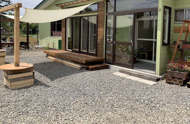 Casa de madera en la naturaleza Takeura