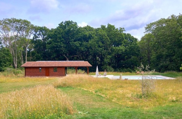 Woodland lodge near wonderful walks