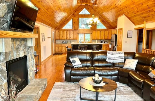 You and Me on the Dock: Log Cabin on Lake Gaston