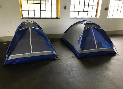 Zelten im vorhandenen Zelt im Loftcamp