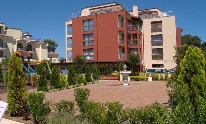 Sozopol Apartamento | Apartamento de 1 habitación con vistas al mar y a la piscina cerca de la playa en el aparthotel "Onegin
