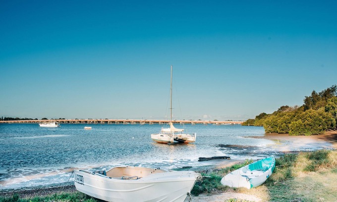 Sandstone Point Casa | Vista a la isla: casa adosada frente al mar