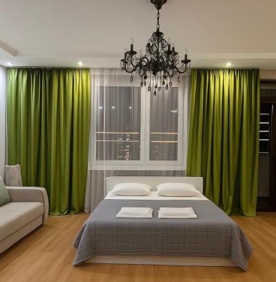 Nur-Sultan Apartamento | 153 Уютные апартаменты с видом на Байтерек и поющие фонтаны с 2 кроватями King и диваном на 10 этаже