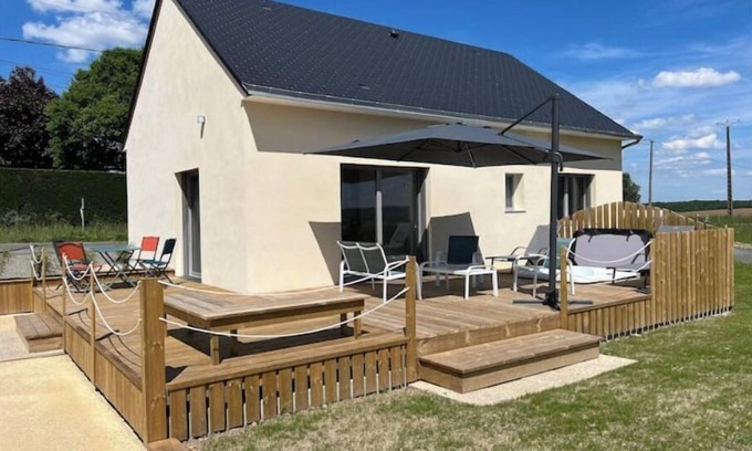 Brissac Loire Aubance Casa | 2-bedroom house for 4 people with jacuzzi
