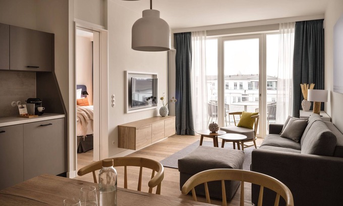 Seebad Ahlbeck Apartamento | 2 Raum Apartment mit Seitlichem Meerblick - the Breeze