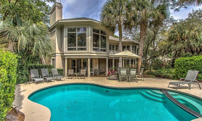 Oceanside Casa | 20 Grulla - Parte superior de la línea 2ª Línea Mar Casa en Sea Pines