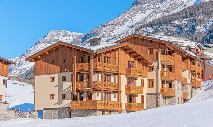 Lanslevillard Apartamento | A 200m de las pistas de esquí, fitness, piscina, sauna, hammam, balcón, tv, local para esquís, 40m²