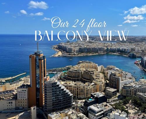 Paceville Apartamento | 24th Floor Sea View Apart-Hotel in Mercury Tower St Julians