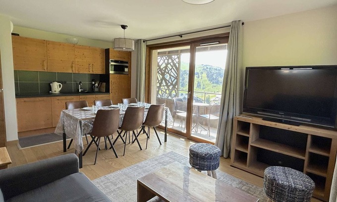 Les Saisies Apartamento | 3-room apartment Les Saisies, 2 bedrooms, covered parking