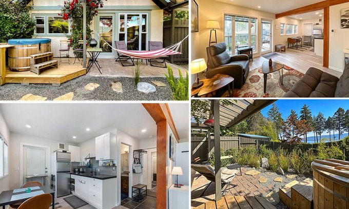 Denman Island Complejo | 4-Season Getaway | Oceanfront Nordic Spa | Oceanview Ensuite Rooms