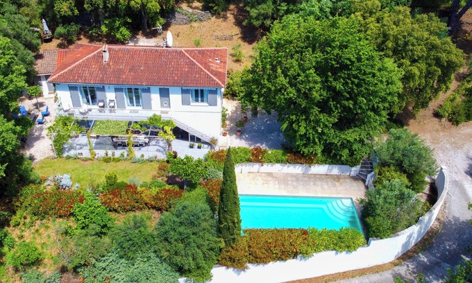 Collobrieres Apartamento | A Luxurious Air-conditioned Apartment or entire Villa Heated Pool Panoramic View