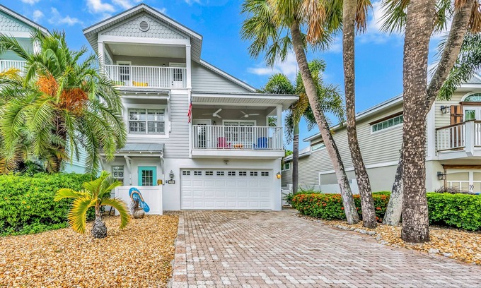 Bouvet Island Casa | Anna Maria Island Rental with Saltwater Pool and Elevator - Steps to Beach!