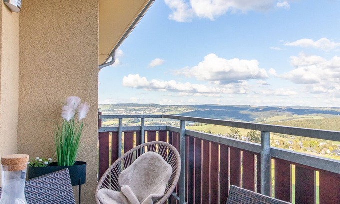 Bermsgrun Apartamento | Panoramic apartment with a view of the Ore Mountains, WiFi, parking