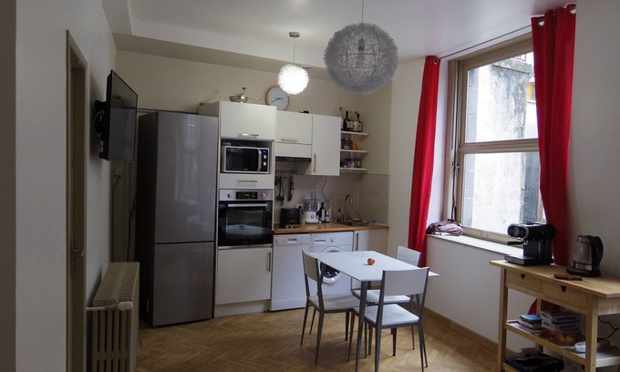 La Bourboule Apartamento | Apartamento de 40 m2 con orientación sur - planta baja