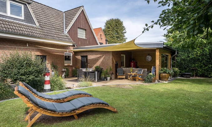 Ratekau Apartamento | Apartamento 'Ankerplatz Maria' con terraza compartida, jardín compartido y Wi-Fi