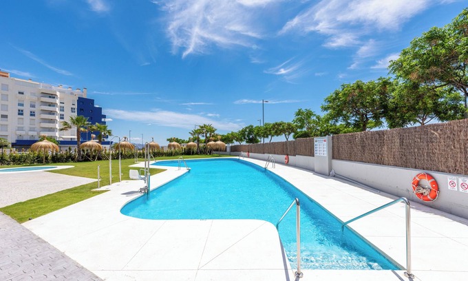 Torre del Mar Apartamento | Apartamento 'Beachfront 034' con vistas al mar, Wi-Fi y aire acondicionado