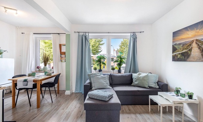 Huxtertor/Muhlentor/Gartnergasse Apartamento | Apartamento 'Bella Verde' con Balcón y Wi-Fi