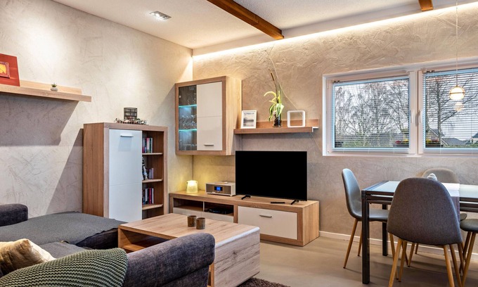 Hemslingen Apartamento | Apartamento 'Ferien Bei Sk-raumwelten' con terraza privada y Wi-Fi