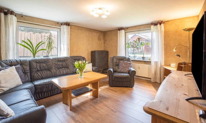 Krempermoor Apartamento | Apartamento 'Ferienwohnung Krempermoor 1' con terraza compartida y Wi-Fi