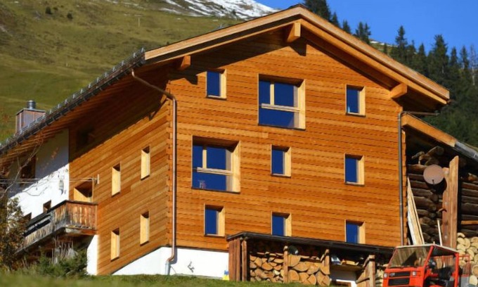 Tenna Apartamento | Apartamento Ferienwohnung BioBuchli en Tenna - 4 personas, 2 dormitorios