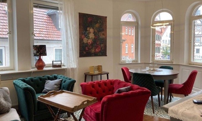 Muensingen Apartamento | Apartamento 'Luise' con terraza compartida y Wi-Fi