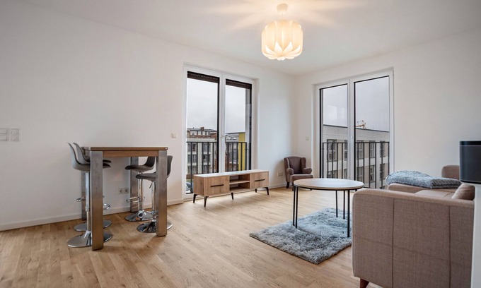 Greifswald Apartamento | Apartamento 'Modernes Loft In Greifswald' con balcón y Wi-Fi