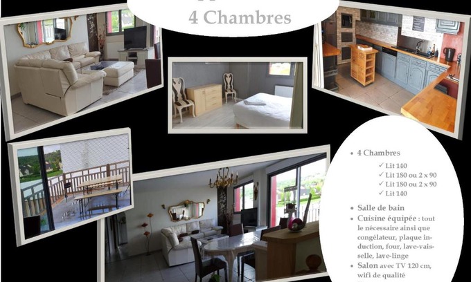 Givet Apartamento | Appartement 4 chambres Sur la Cave